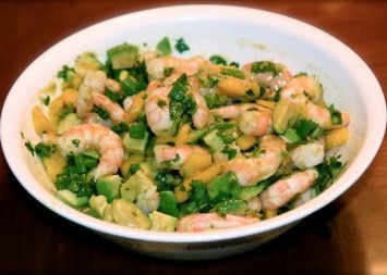 shrimp salad with curry