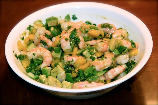 shrimp salad with curry