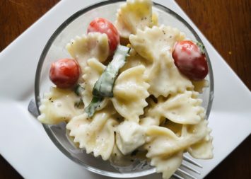 Creamy Caprese Pasta Salad Recipe