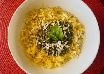 Basil Pesto Spaghetti Squash Recipe