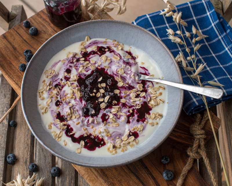 blueberry pie overnight oats