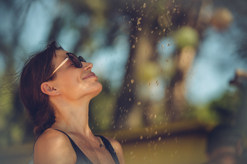 Ease Heat Rash with a cool shower