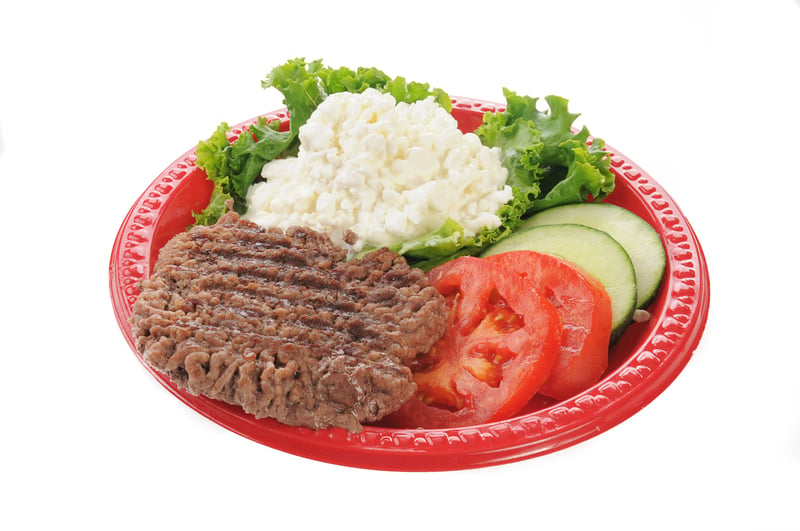 cottage cheese "diet plate"