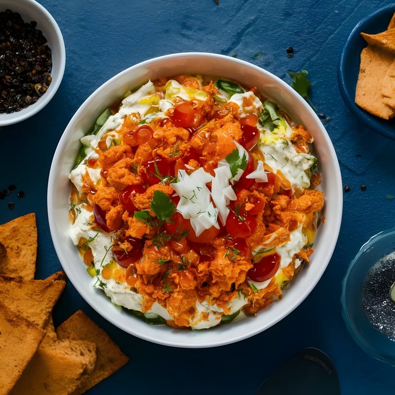 buffalo chicken cottage cheese bowl