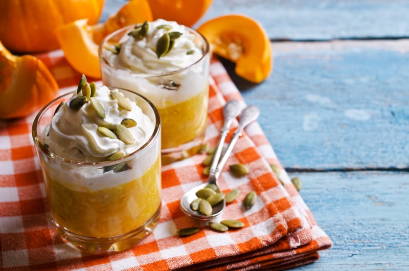 Whipped Cottage Cheese and Pumpkin Delight