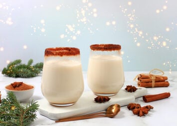 Healthy Eggnog Protein Shake