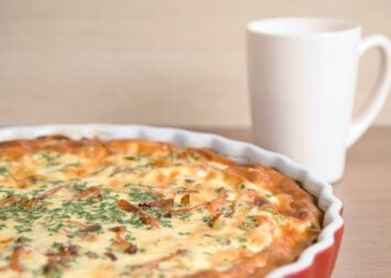 Turkey Bacon Broccoli Quiche